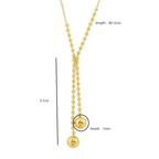 Dual Drop Ball Necklace