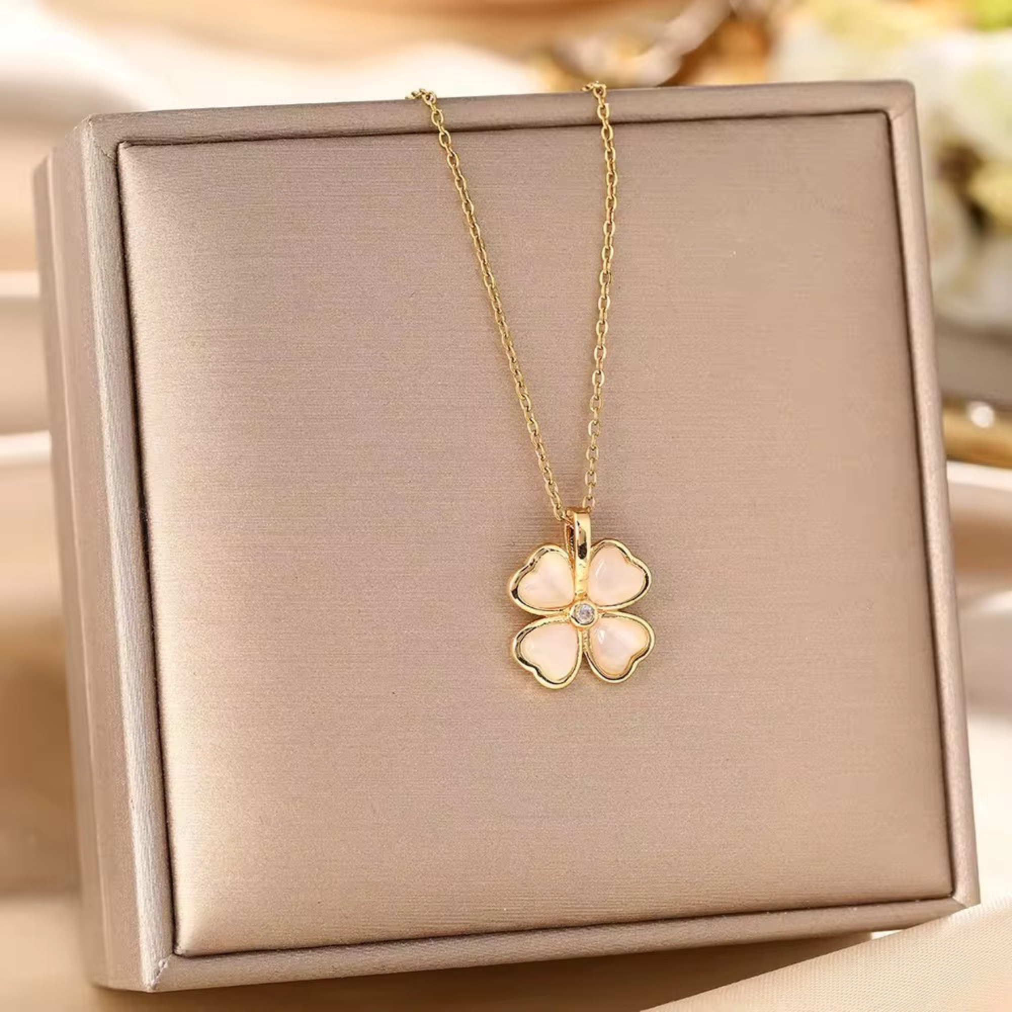 Floral Clover Necklace