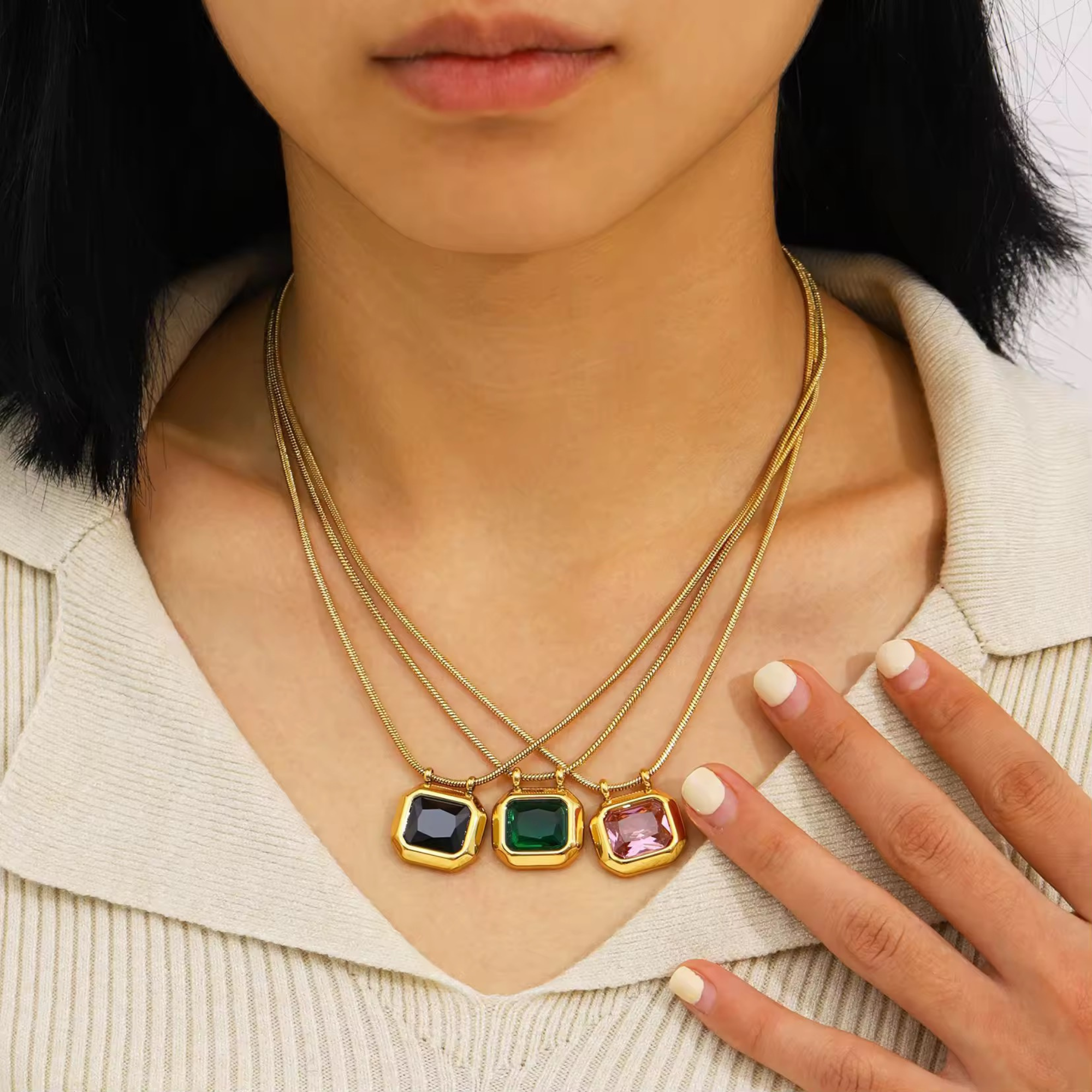 Square Signet Necklace