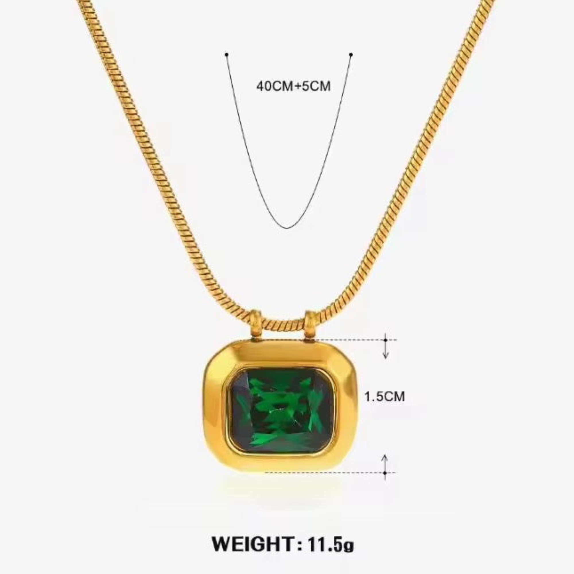 Square Signet Necklace