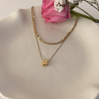 Double layered Heart Necklace