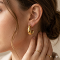 Rain Drop Zircon Studded Earrings