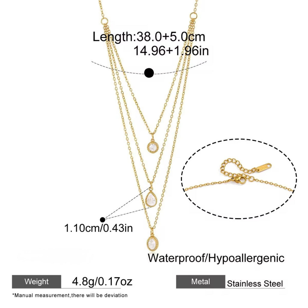 Dewdrop layered Necklace