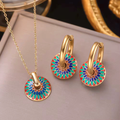 Prismora Set ( Necklace and Earrings)
