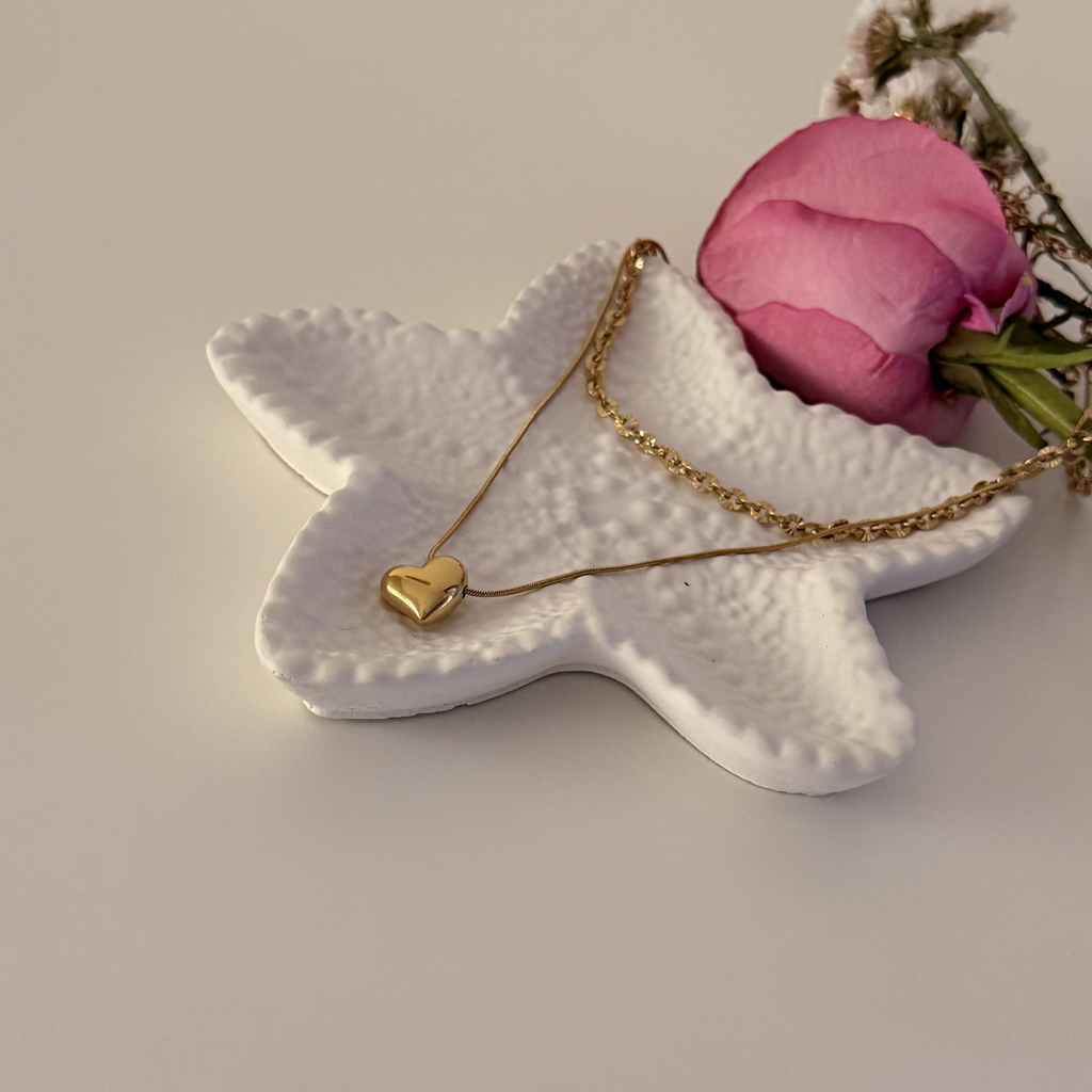 Double layered Heart Necklace