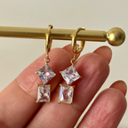Zig - Zag zircon Dangler