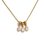 Teardrop Trio Necklace