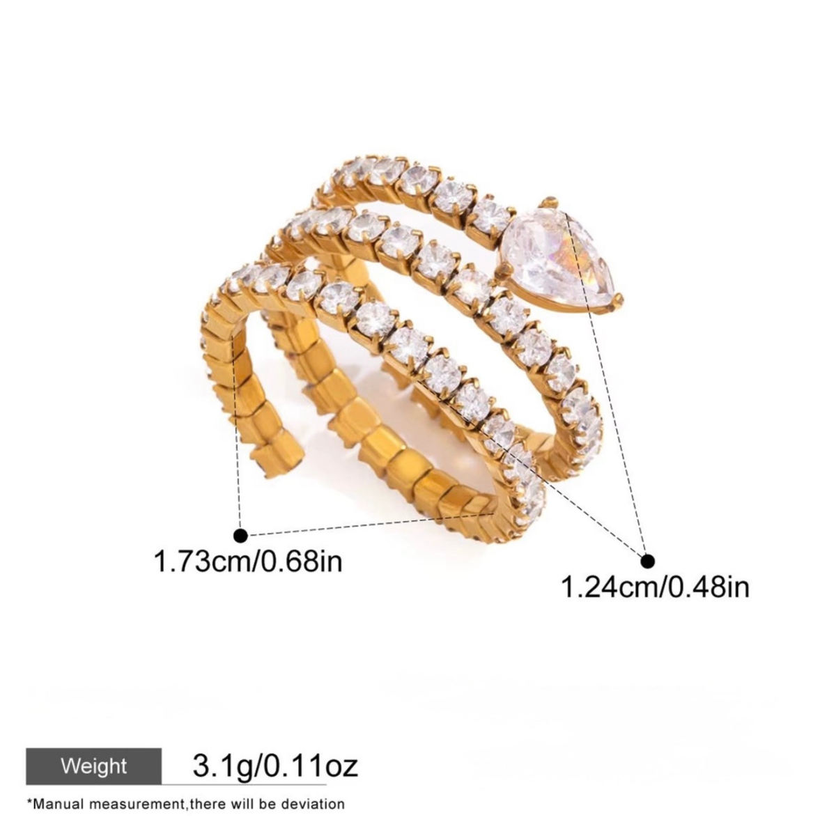 Aria Spiral Ring