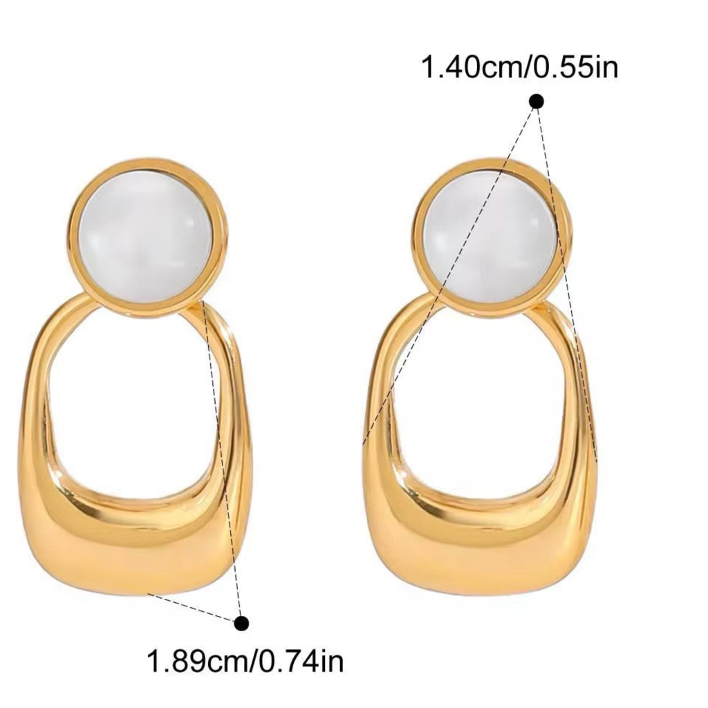 Moonlit Loop Earrings