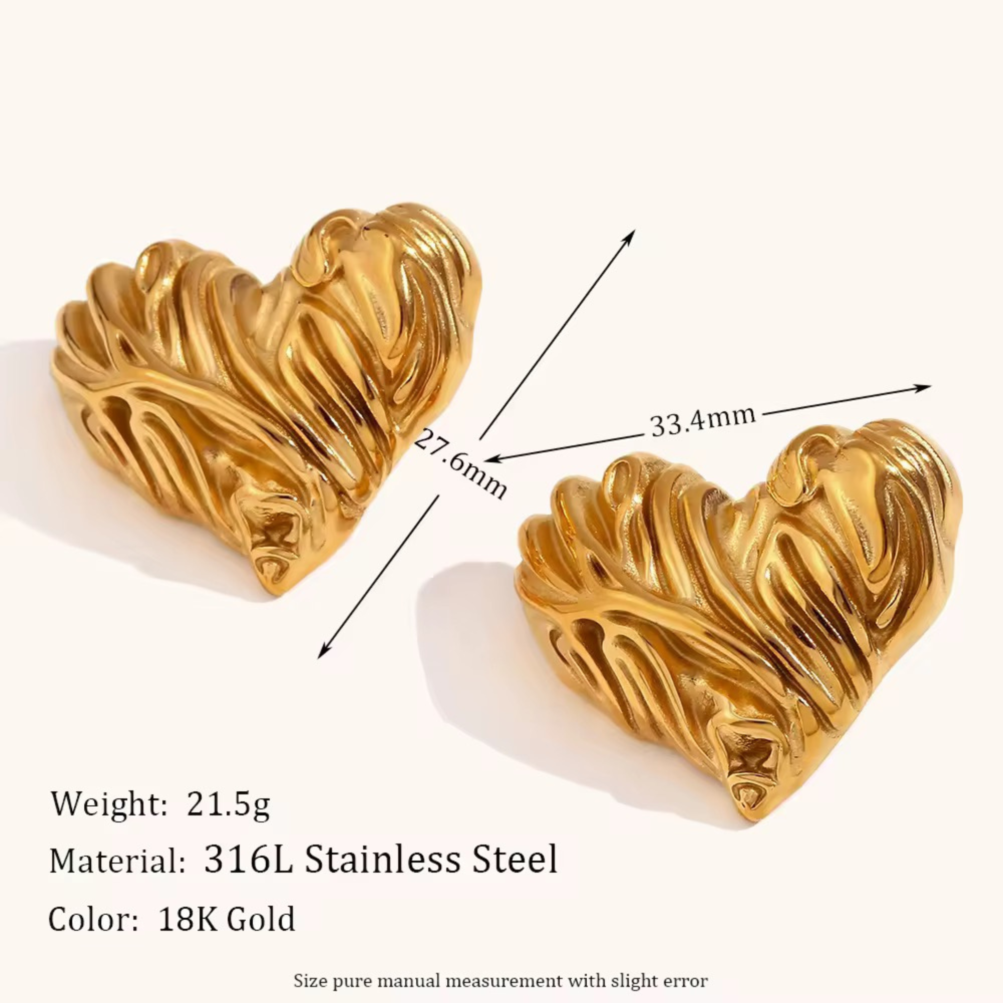 Heart Of Gold Earrings
