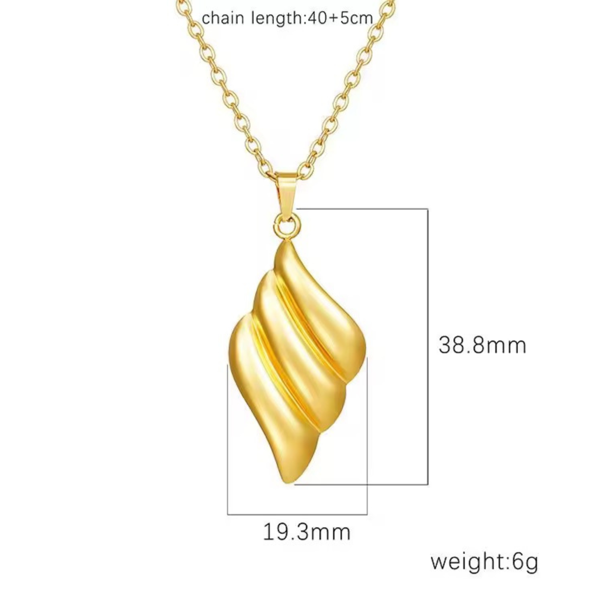 Golden Ripple Necklace