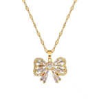 Dazzling Bow Necklace