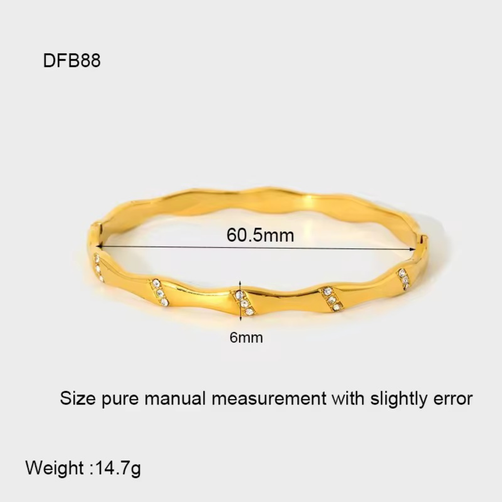 Waves Of Gold Bracelet