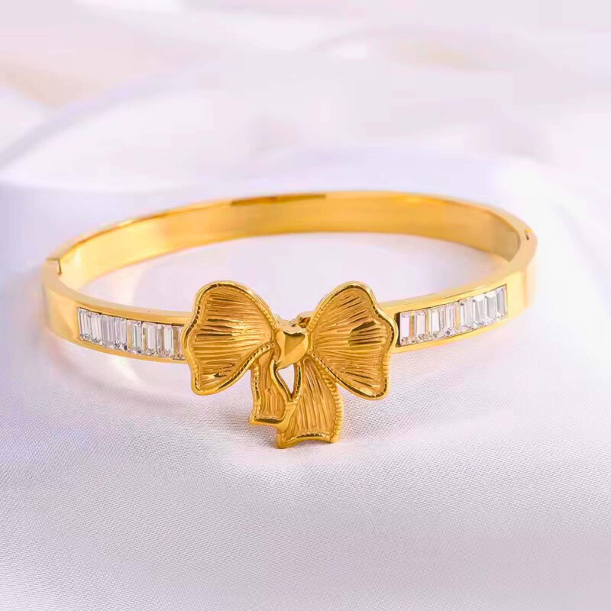 Crystal Bow Bracelet