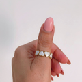 Heather Heart Enamel Ring