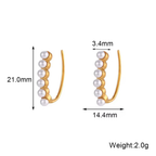 Kayla U-Shaped Earrings