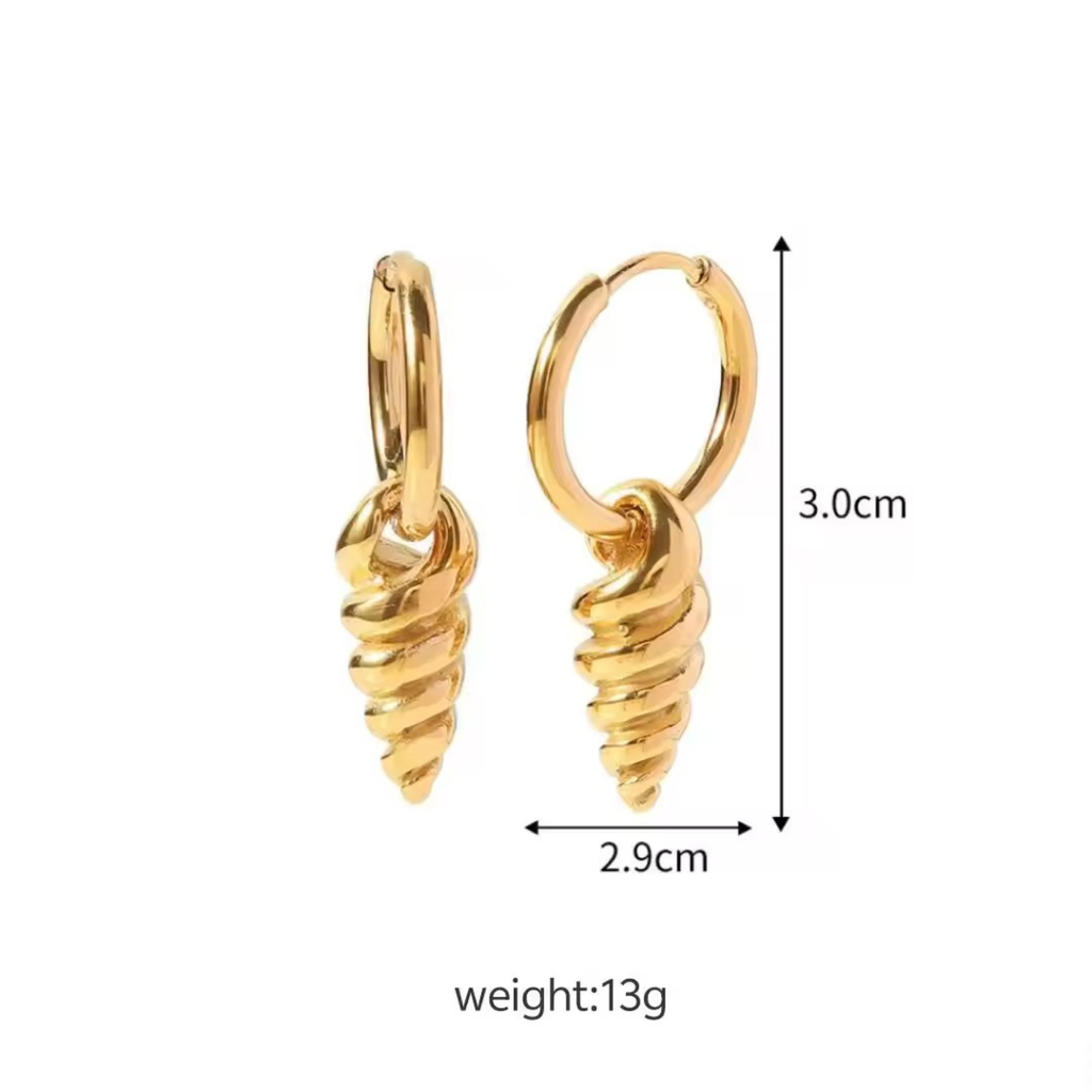Chloe Shell Hoops
