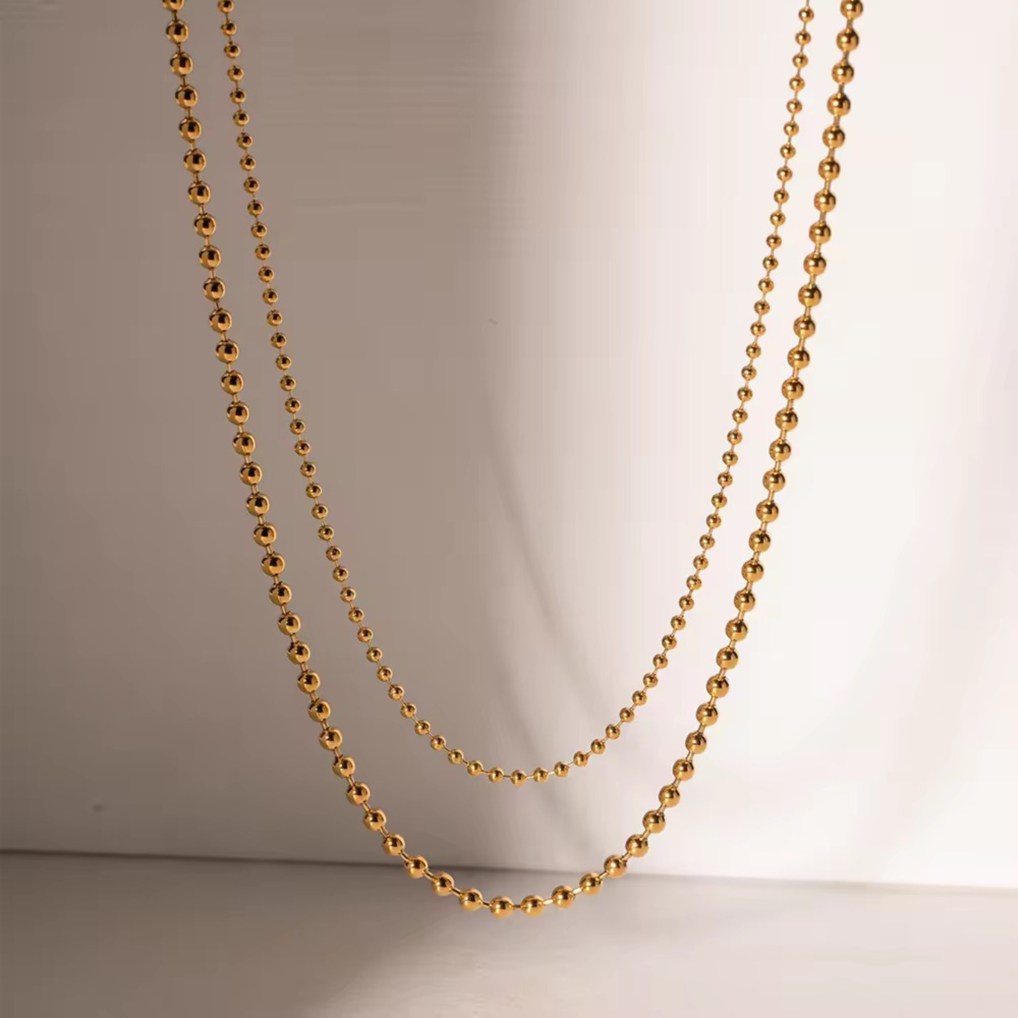 Twin Strand Aurum Necklace