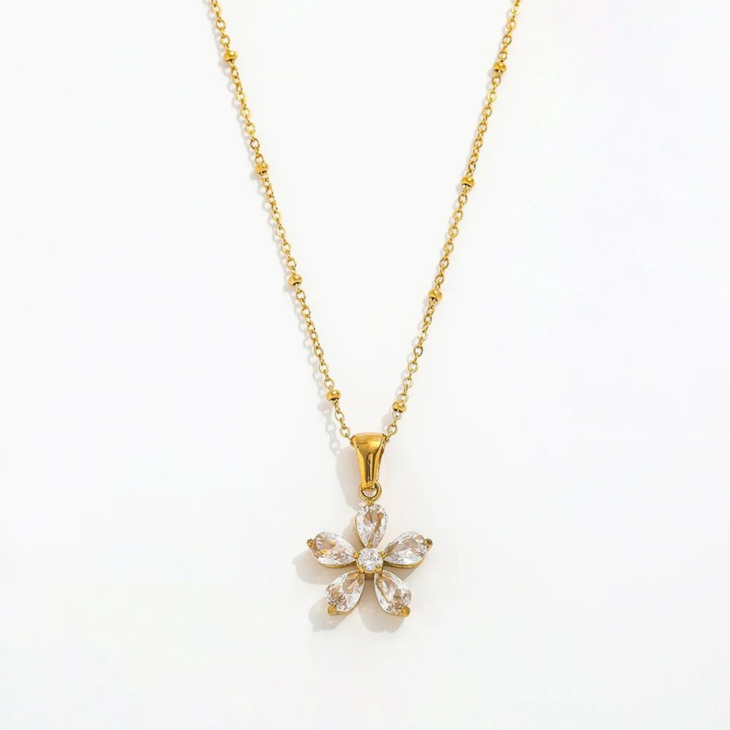 Fleur Zircon Necklace