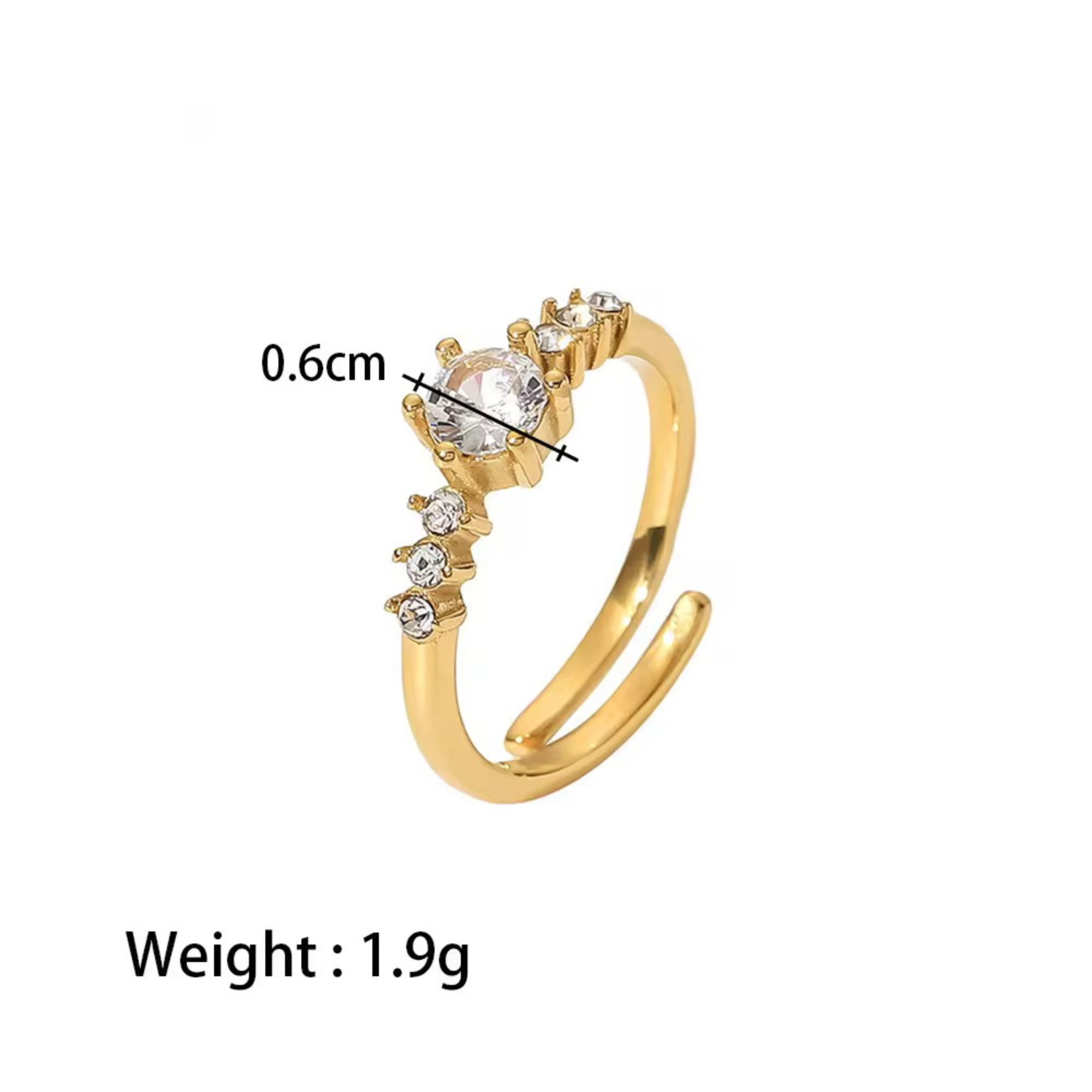 Mary Adjustable Zirconia Ring