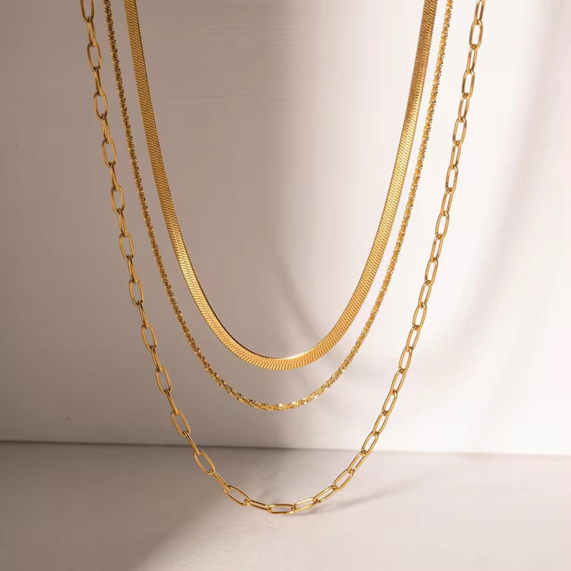 Triple Chain Necklace
