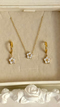 Luna Fleur Set ( Necklace and Earrings)