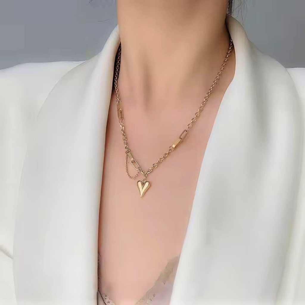 Golden Heartbeat Necklace