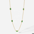 Quinn Green Stone Necklace