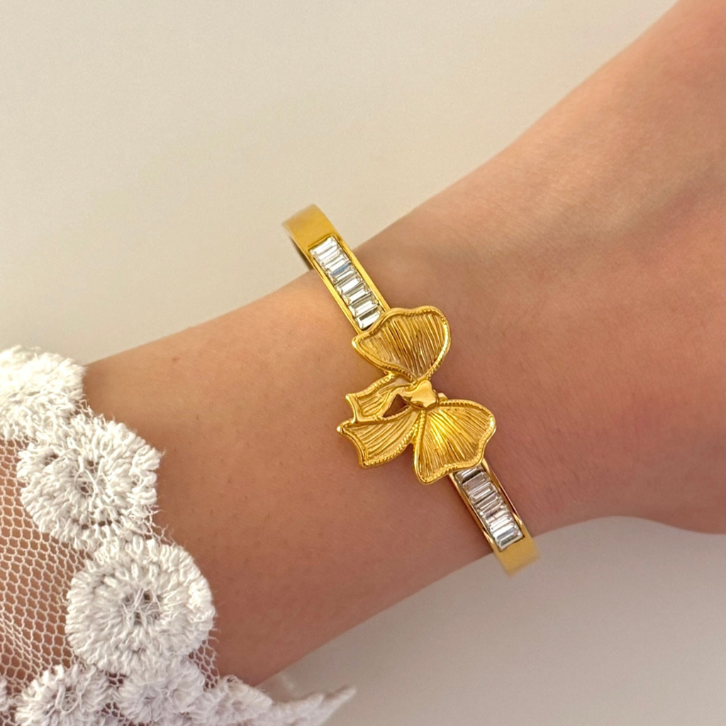 Crystal Bow Bracelet