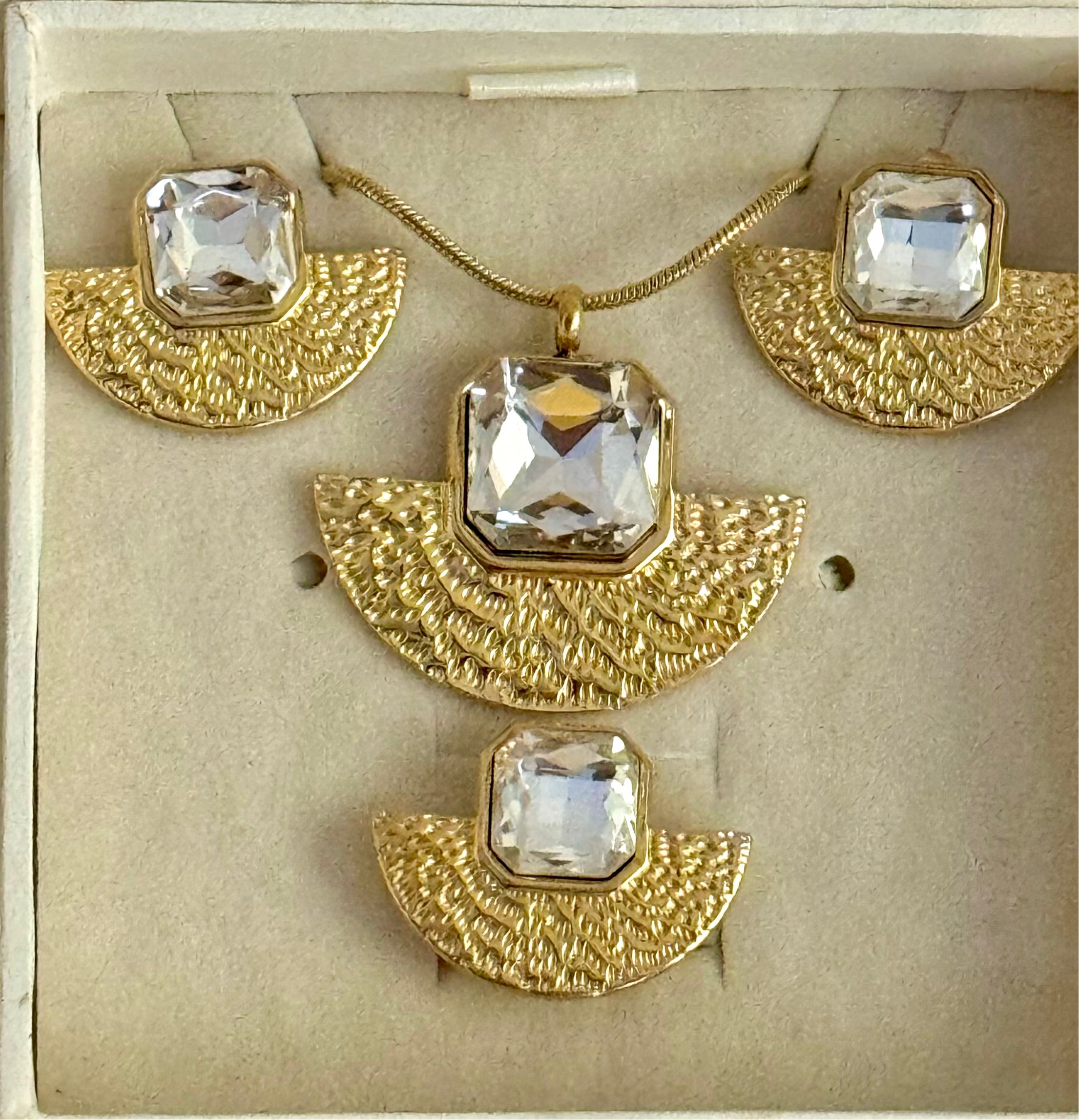 Solara Set ( Necklace + Earrings + Ring )