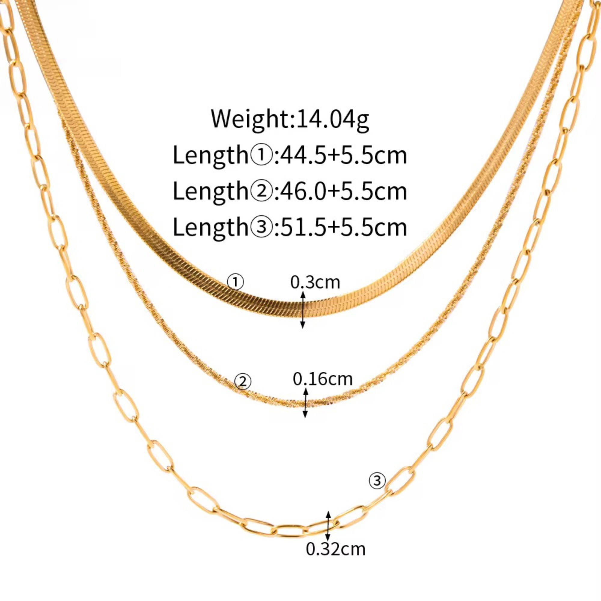 Triple Chain Necklace