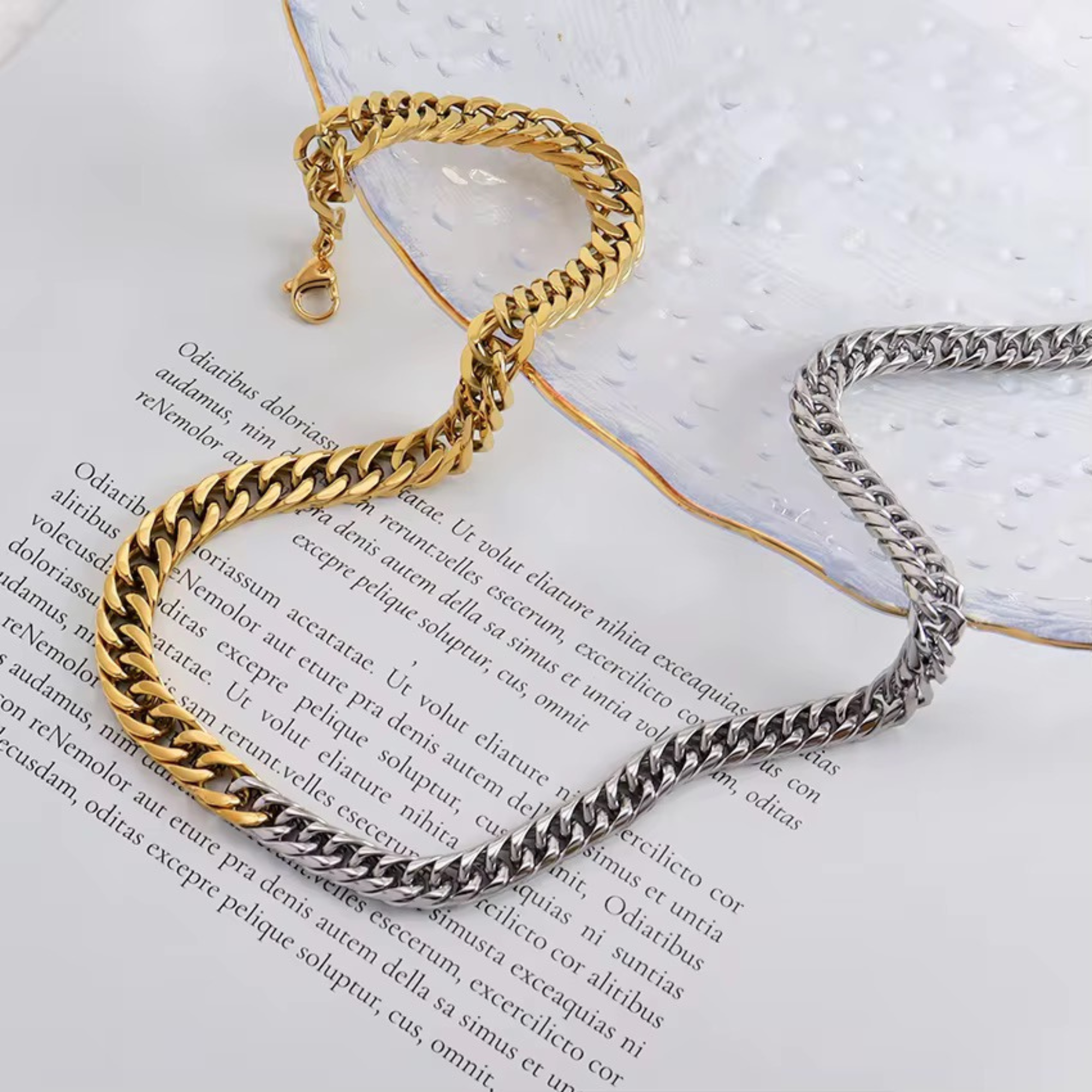 Kristen Half and Half Necklace
