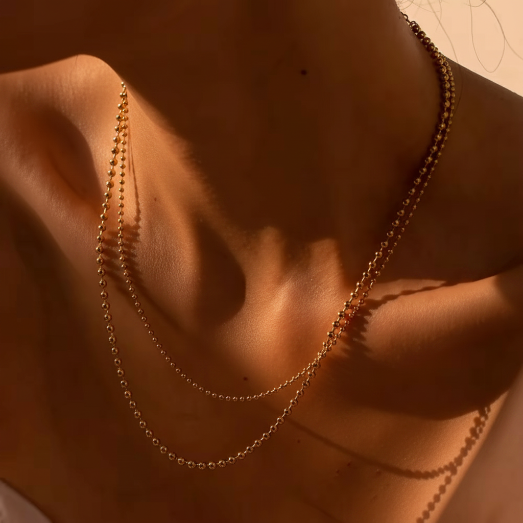 Twin Strand Aurum Necklace