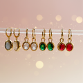 Elia Zircon Drop Hoops