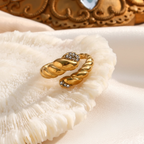 Harlee open ended adjustable ring