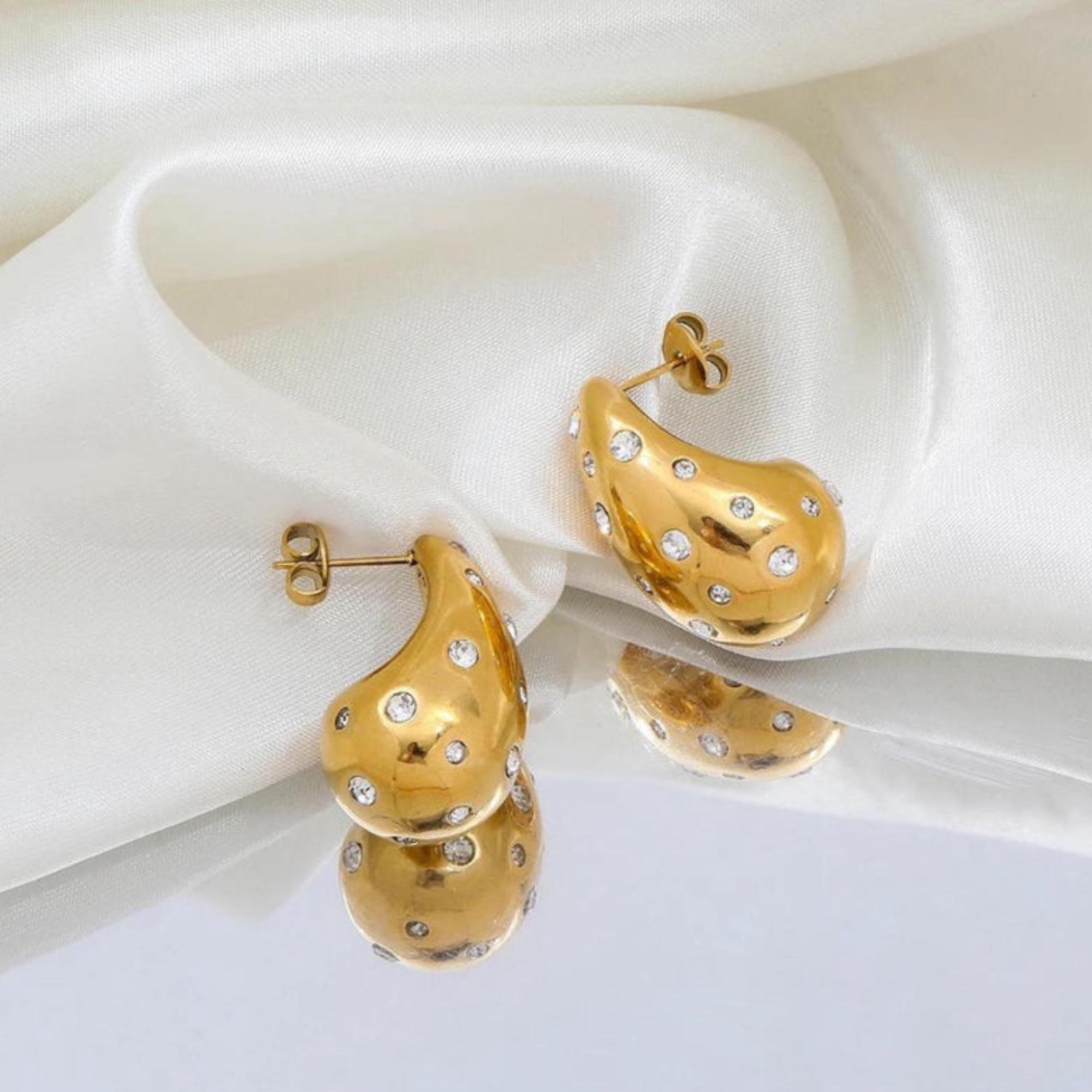 Botega Zircon Studded Earrings