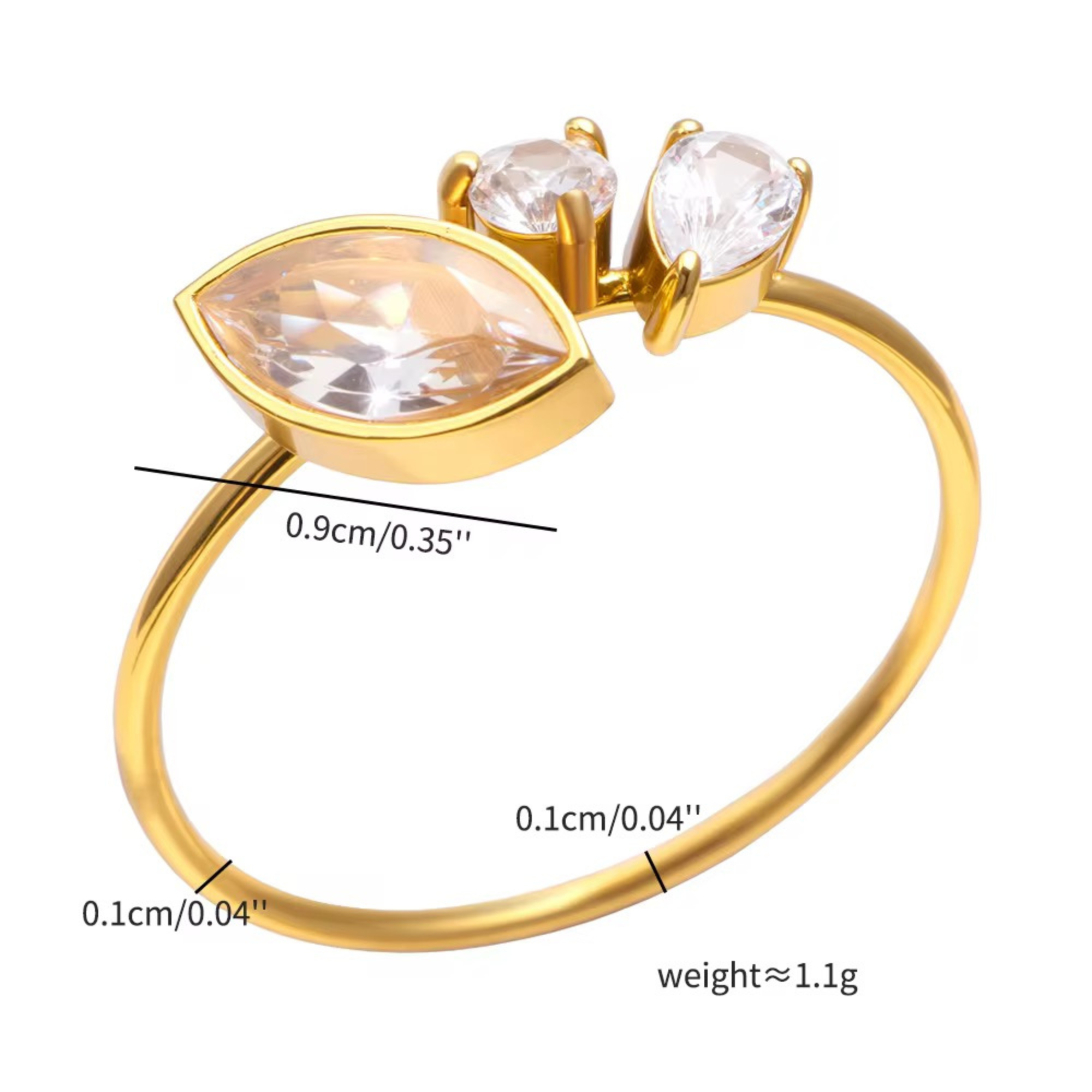 Aurora Trio Ring
