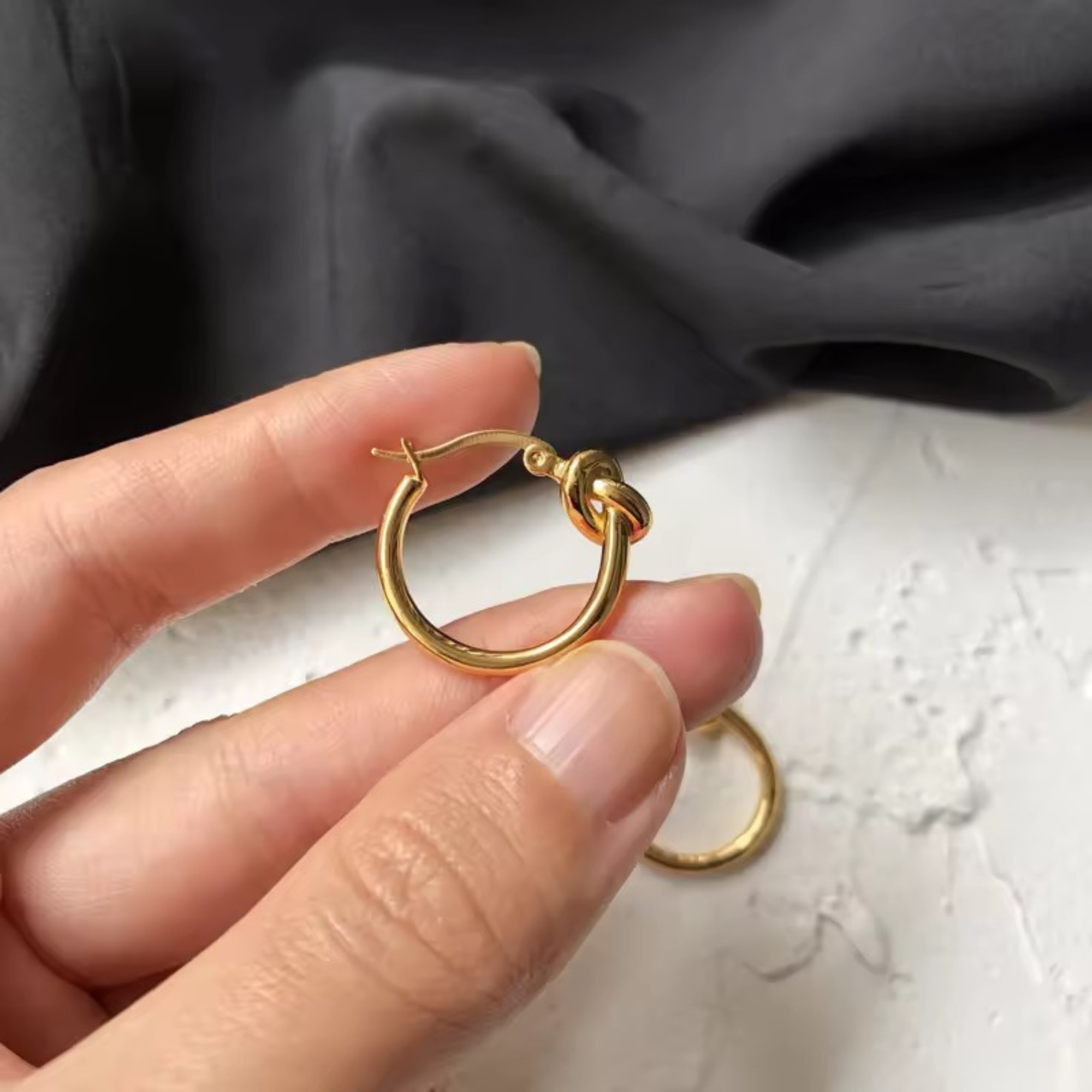 Elene Knot Hoops