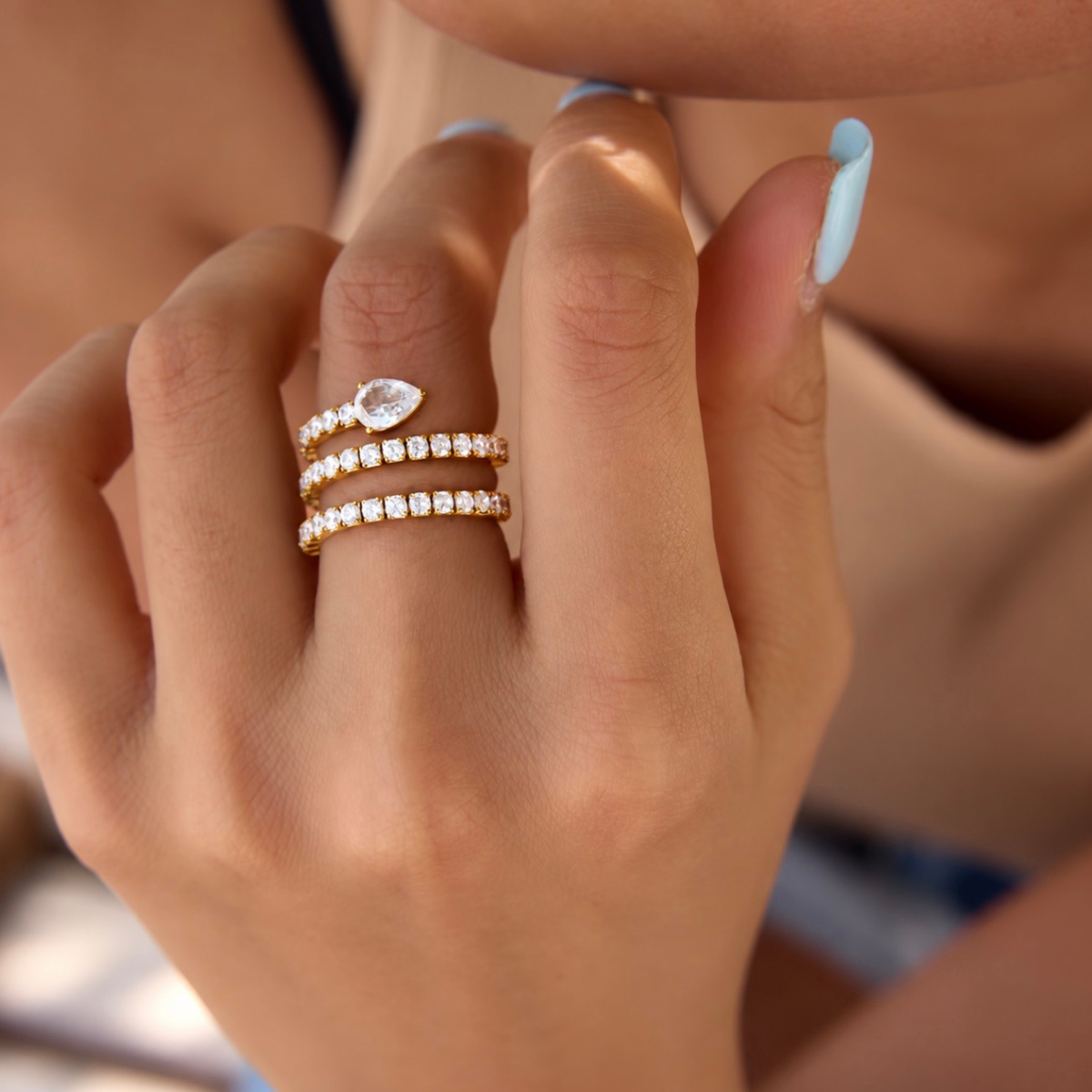 Aria Spiral Ring