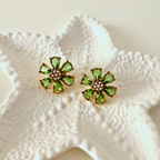 Emerald Bloom Earrings