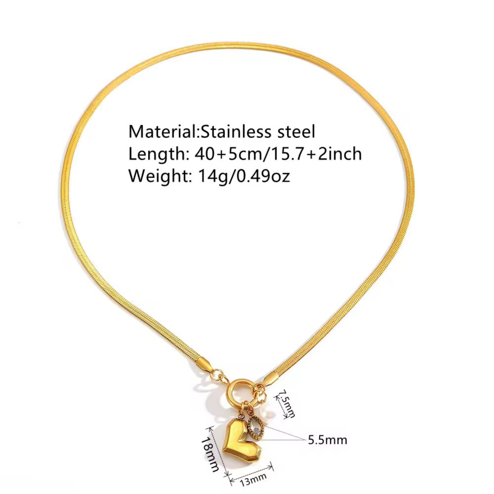 Vega Triple Charm Necklace