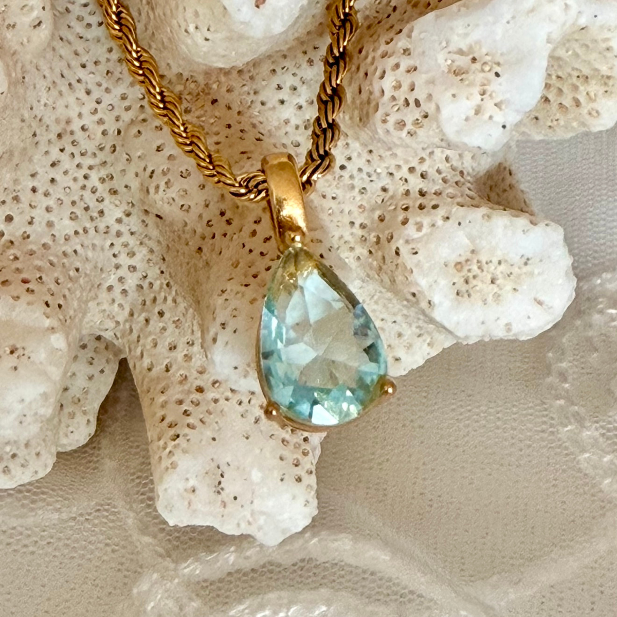 Aura Teardrop Necklace