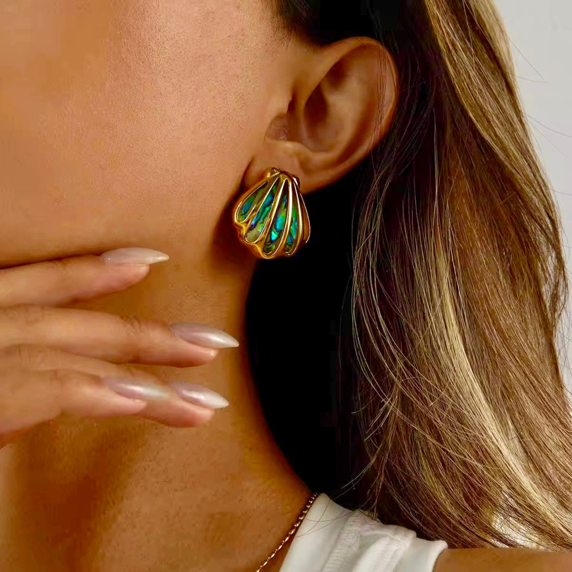 Abalone Shell Studs