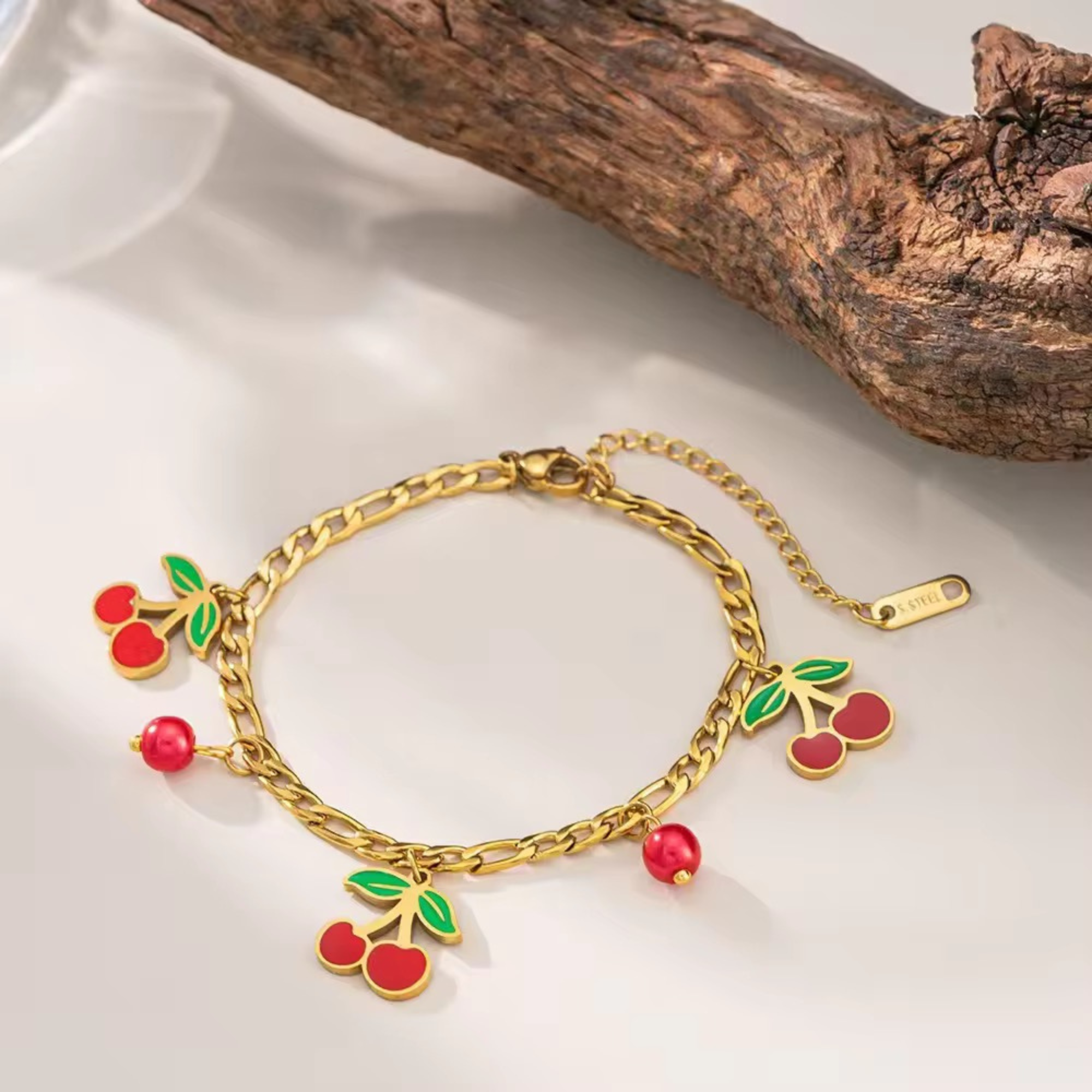 Cherry Charm Bracelet