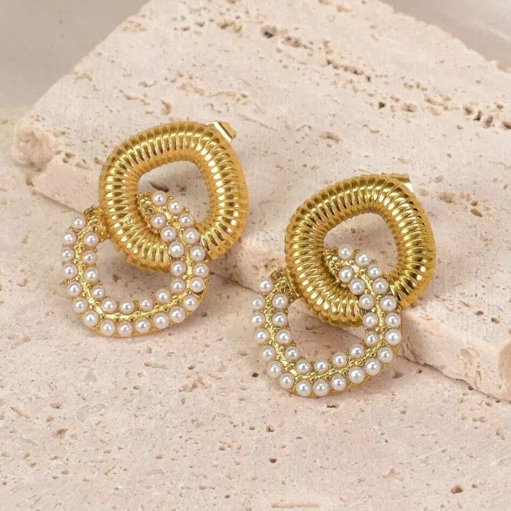 Pearl Knot Earrings