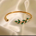 Iris Leafy Cuff | 18K Gold-Plated • Waterproof • Anti-Tarnish