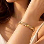 Twisted Crystal Bangle
