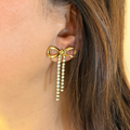 Poise Bow Drop Earrings