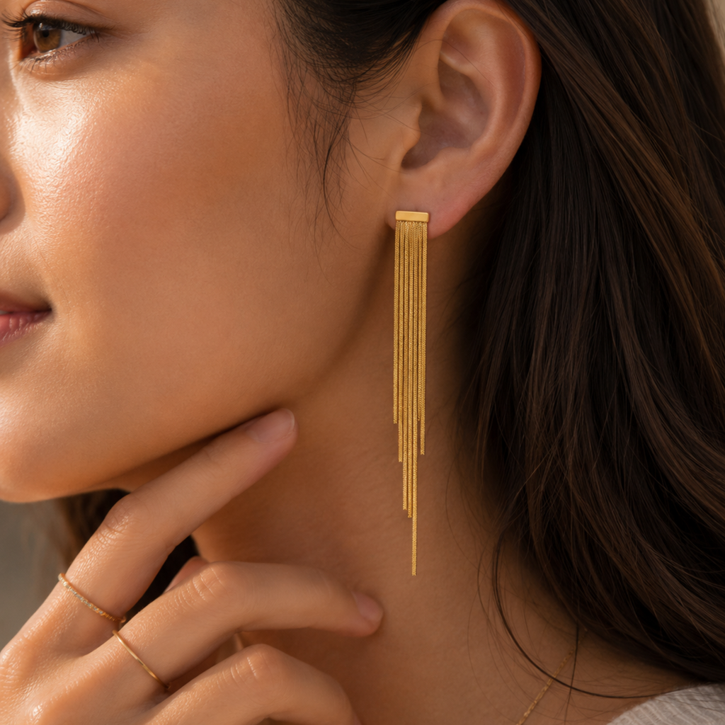 Dangling Chain Earrings