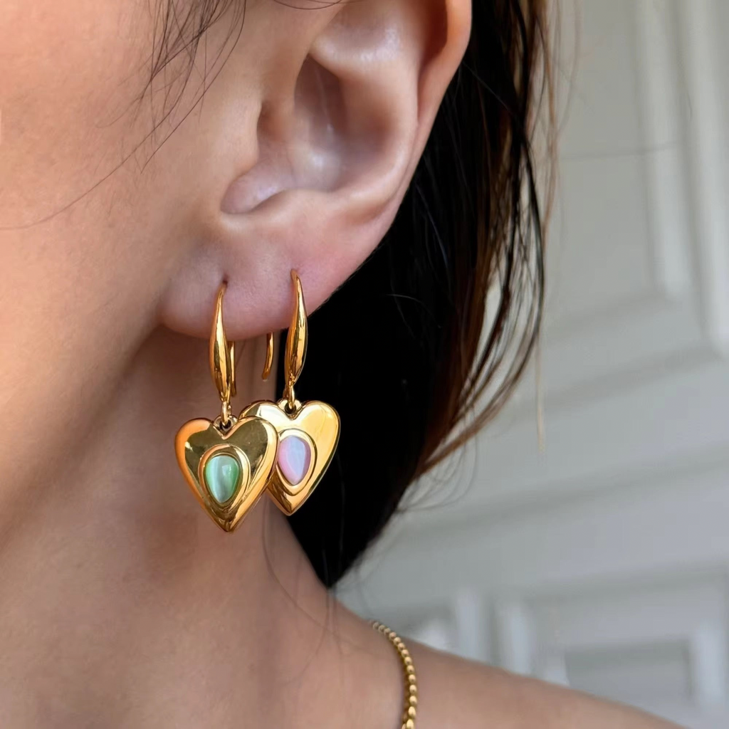 Amora Heart Earrings